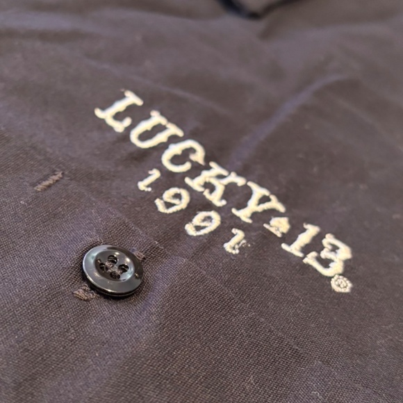 Lucky 13 Men’s Rockabilly Work Shirt Size XL - Picture 3 of 5